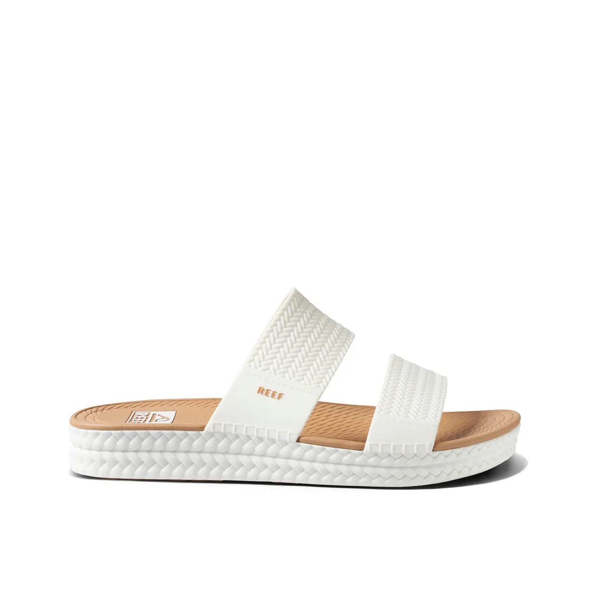 Womens Water Vista Slide - White / Tan