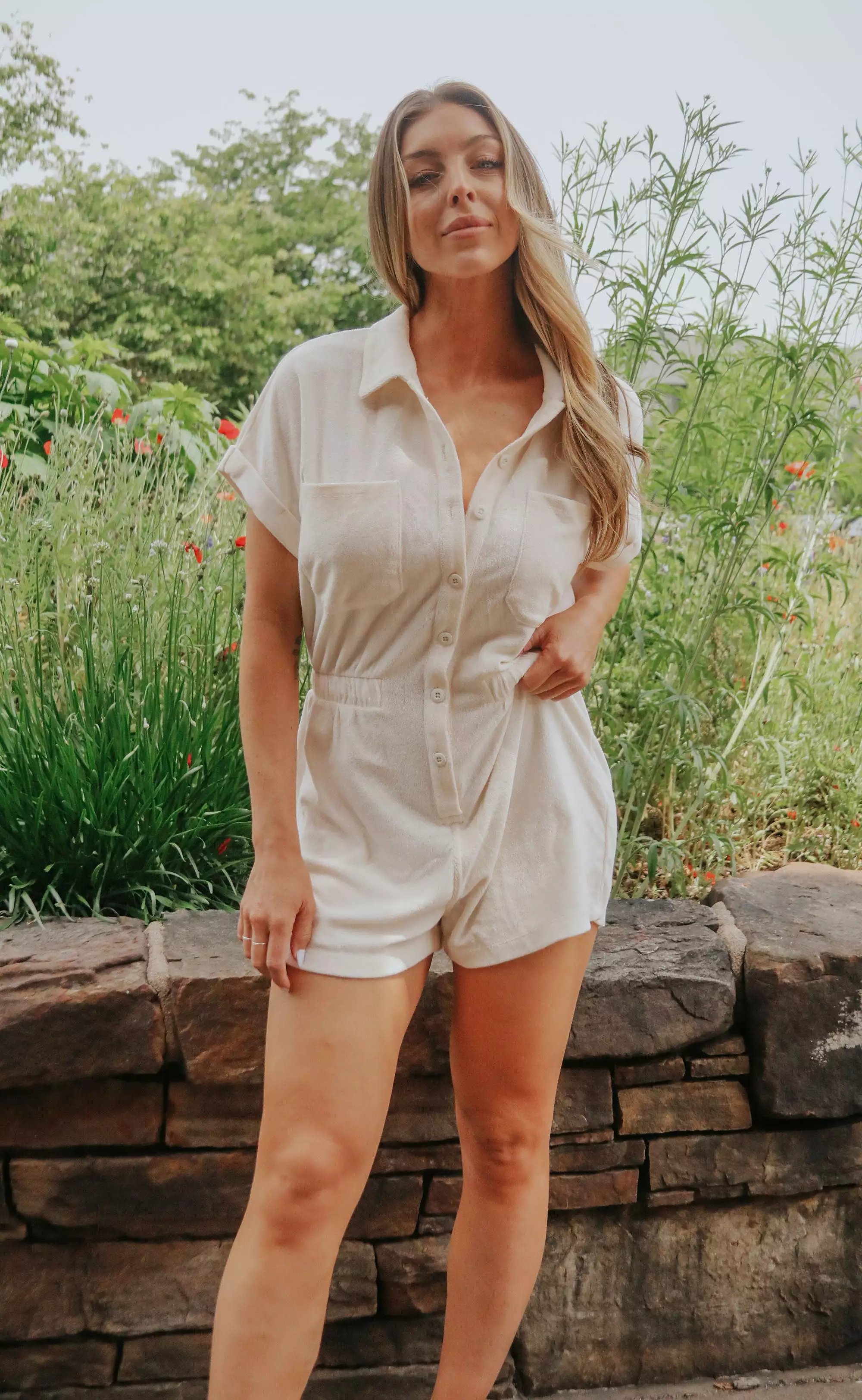 z supply: coyote terry romper